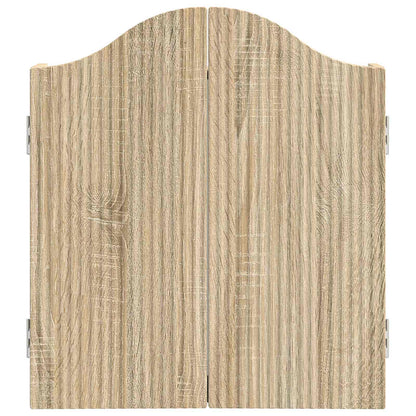 Dartbord Kabinet Sonoma Eiken 56 x 12 x 63 cm Bewerkt hout