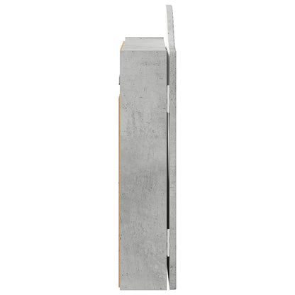 Dartbord Kabinet Betongrijs 56 x 12 x 63 cm Bewerkt hout