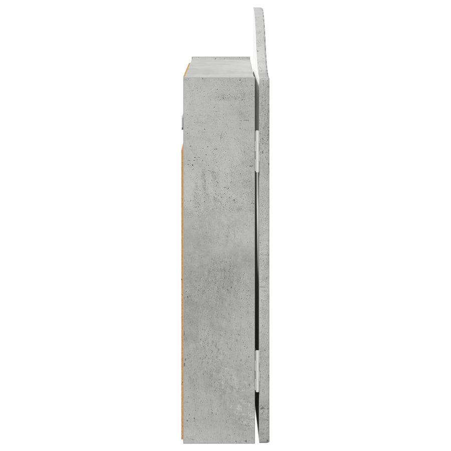 Dartbord Kabinet Betongrijs 56 x 12 x 63 cm Bewerkt hout