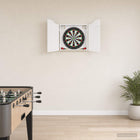 Dartbord Kabinet Hoogglans Wit 56 x 12 x 63 cm Bewerkt hout