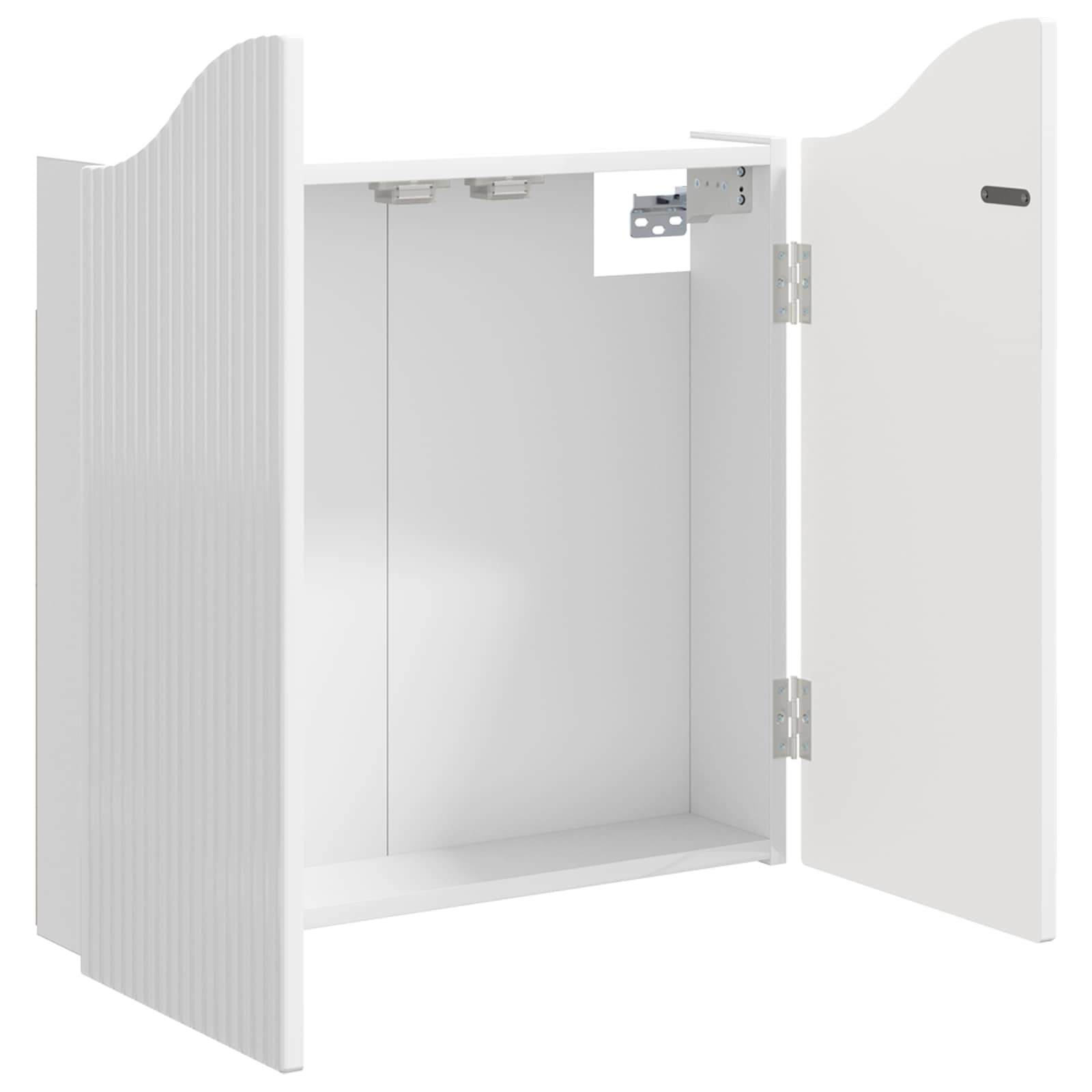 Dartbord Kabinet Hoogglans Wit 56 x 12 x 63 cm Bewerkt hout