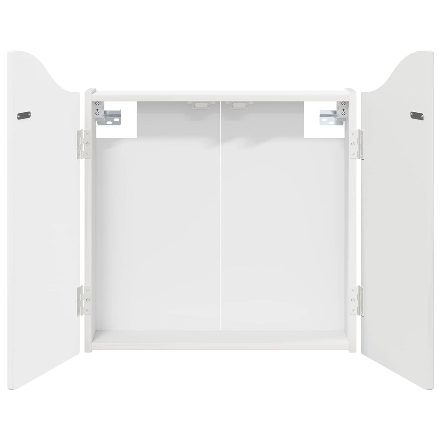 Dartbord Kabinet Hoogglans Wit 56 x 12 x 63 cm Bewerkt hout