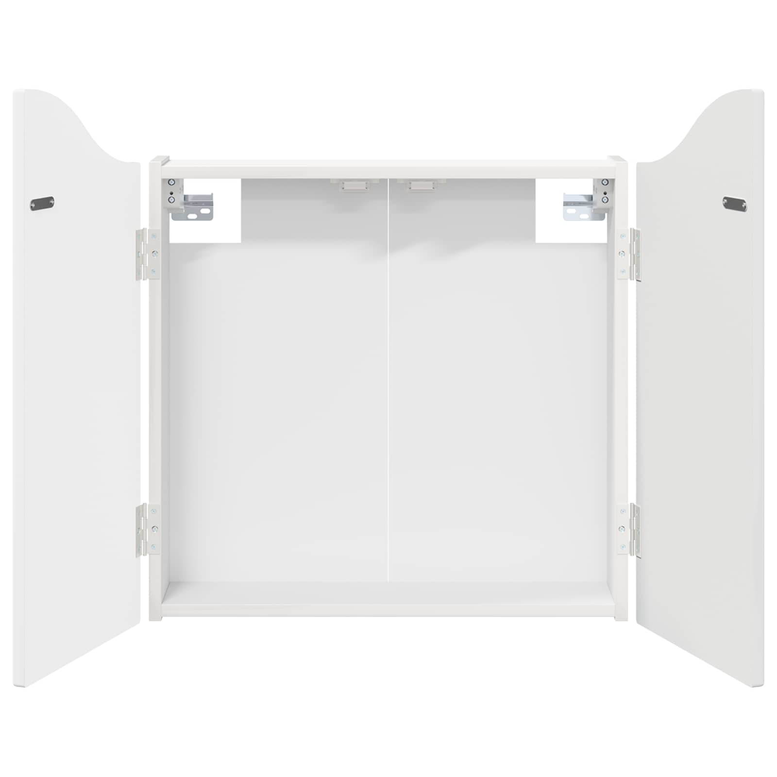 Dartbord Kabinet Hoogglans Wit 56 x 12 x 63 cm Bewerkt hout