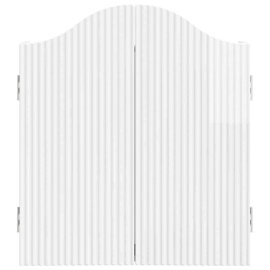 Dartbord Kabinet Hoogglans Wit 56 x 12 x 63 cm Bewerkt hout