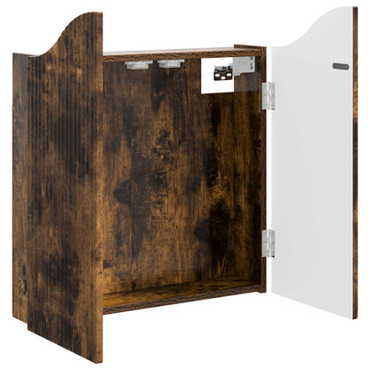 Dartbord Kabinet Gerookt eiken 56 x 12 x 63 cm Bewerkt hout
