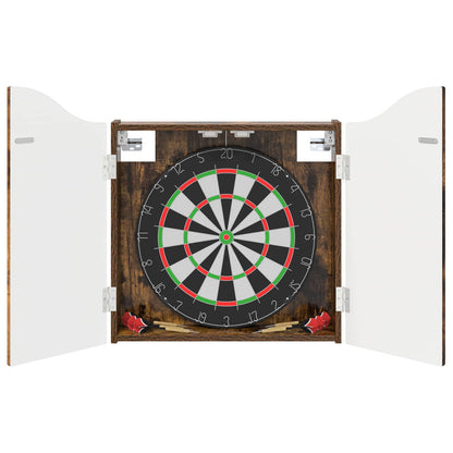 Dartbord Kabinet Gerookt eiken 56 x 12 x 63 cm Bewerkt hout