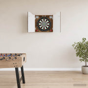 Dartbordkast 56x12x63 cm bewerkt hout