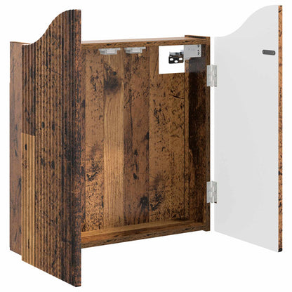 Dartbord Kabinet Oud hout 56 x 12 x 63 cm Bewerkt hout