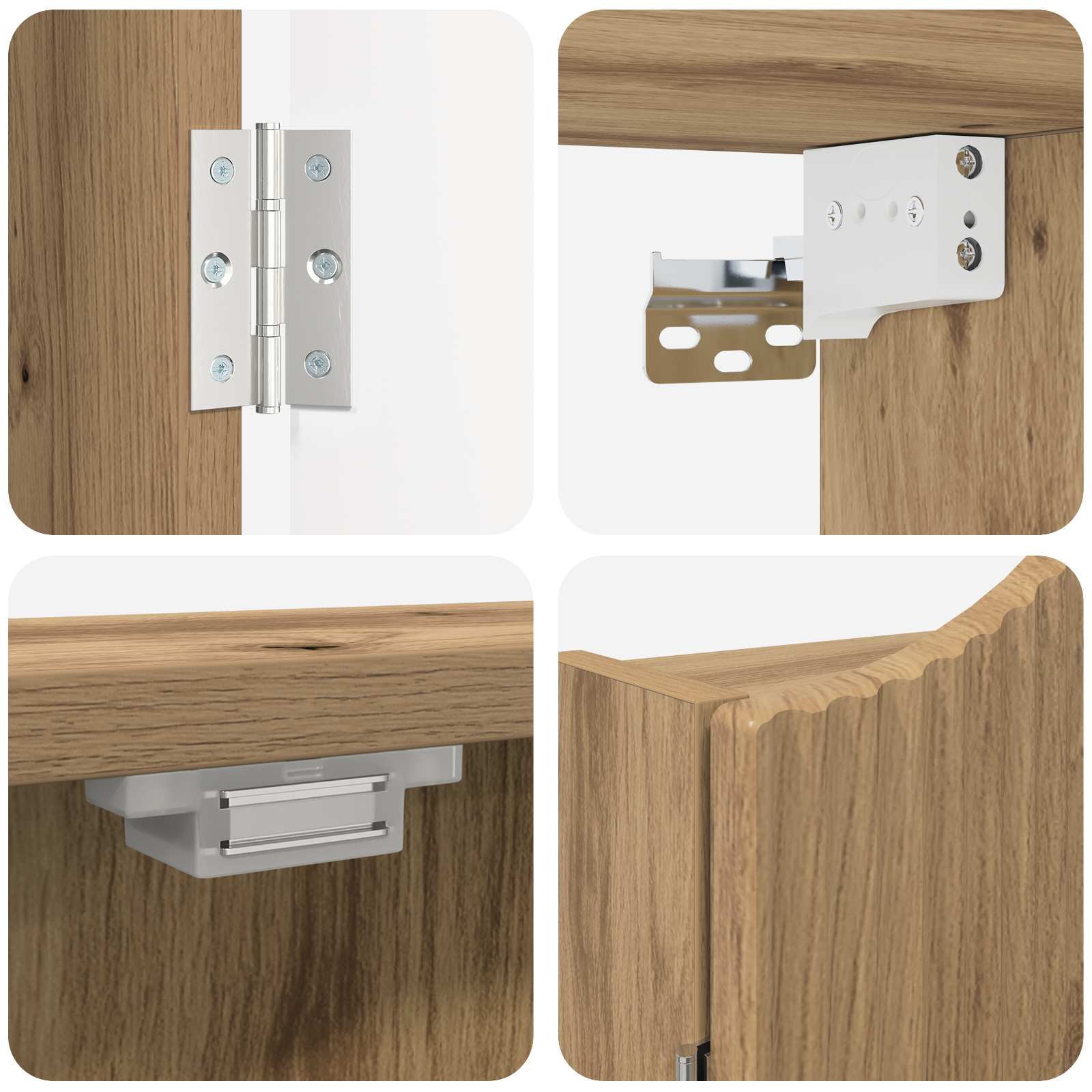 Dartbord Kabinet Artisanaal eiken 56 x 12 x 63 cm Bewerkt hout