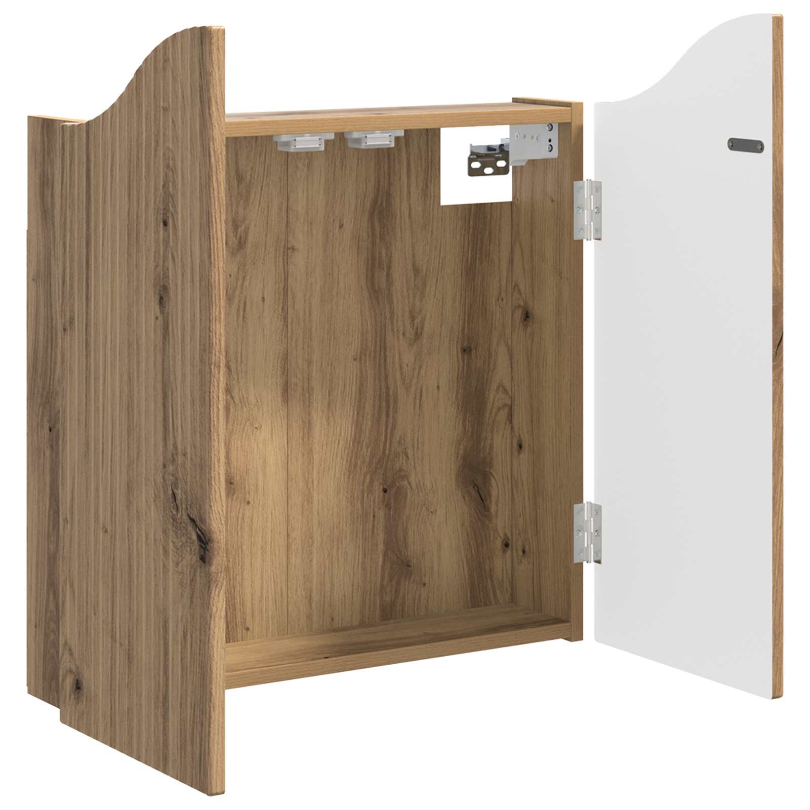Dartbord Kabinet Artisanaal eiken 56 x 12 x 63 cm Bewerkt hout