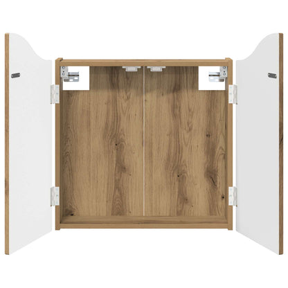 Dartbord Kabinet Artisanaal eiken 56 x 12 x 63 cm Bewerkt hout