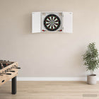 Dartbord Kabinet Wit 56 x 12 x 53,5 cm Bewerkt hout