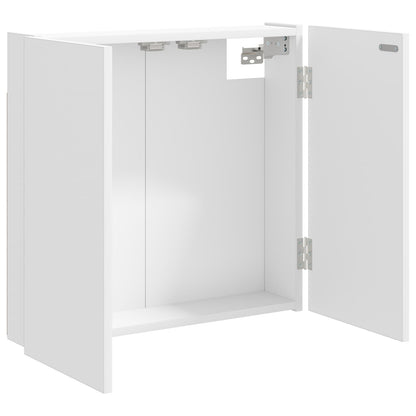 Dartbord Kabinet Wit 56 x 12 x 53,5 cm Bewerkt hout