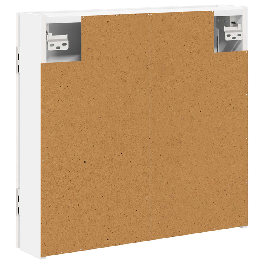 Dartbord Kabinet Wit 56 x 12 x 53,5 cm Bewerkt hout