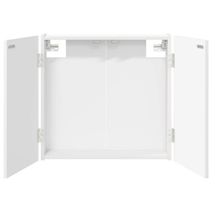 Dartbord Kabinet Wit 56 x 12 x 53,5 cm Bewerkt hout