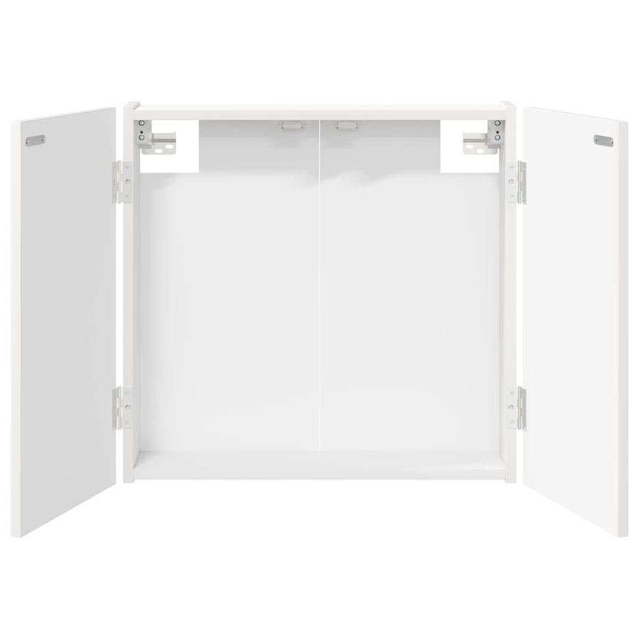 Dartbord Kabinet Wit 56 x 12 x 53,5 cm Bewerkt hout