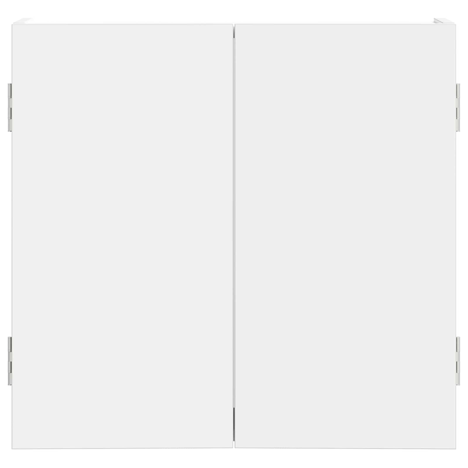 Dartbord Kabinet Wit 56 x 12 x 53,5 cm Bewerkt hout