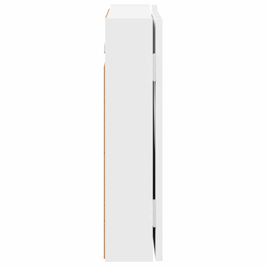 Dartbord Kabinet Wit 56 x 12 x 53,5 cm Bewerkt hout