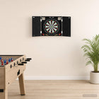 Dartbordkast 56x12x53.5 cm zwart eiken