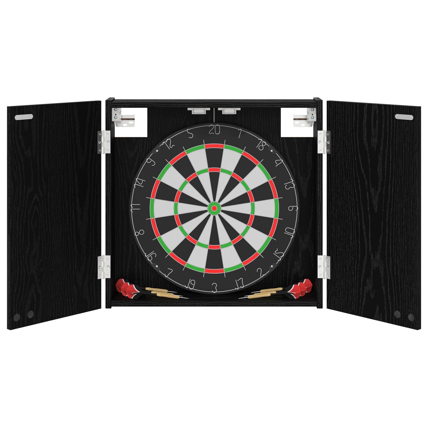 Dartbord Kabinet Zwart eiken 56 x 12 x 53,5 cm Bewerkt hout