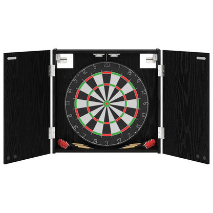 Dartbord Kabinet Zwart eiken 56 x 12 x 53,5 cm Bewerkt hout