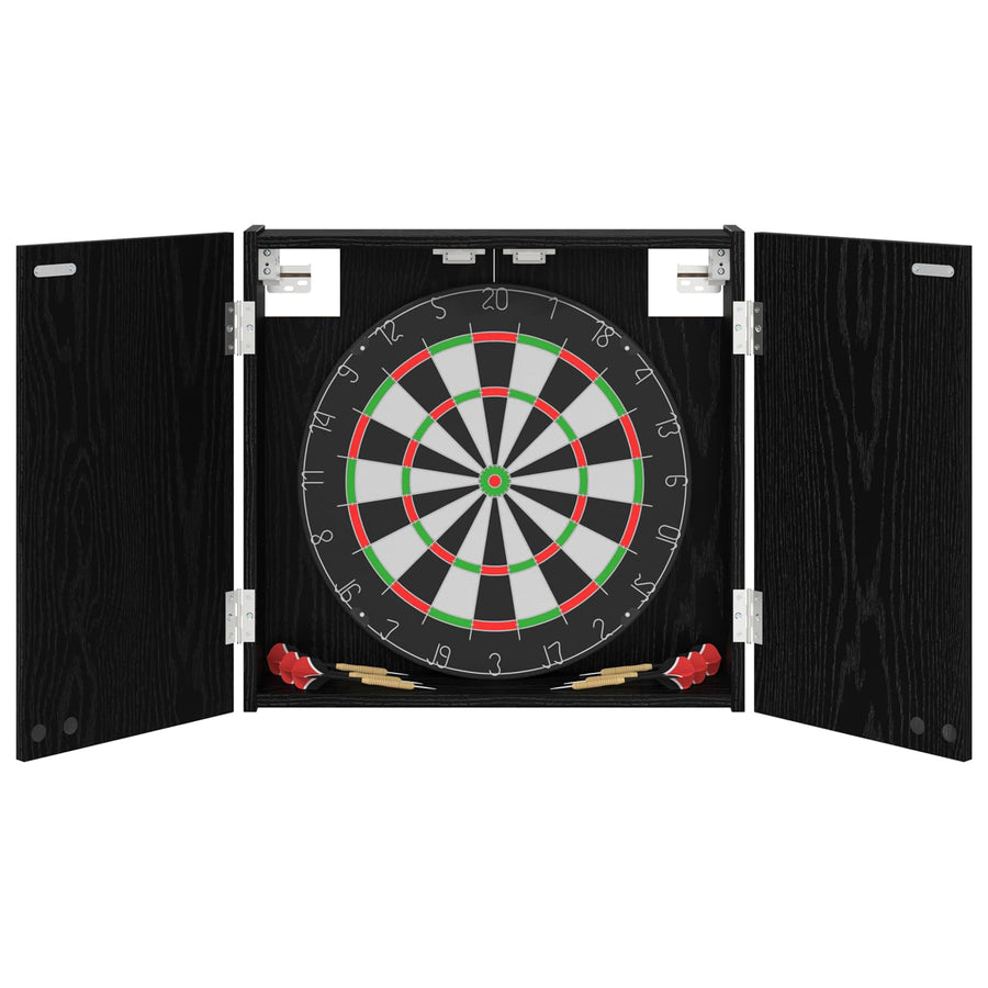 Dartbord Kabinet Zwart eiken 56 x 12 x 53,5 cm Bewerkt hout