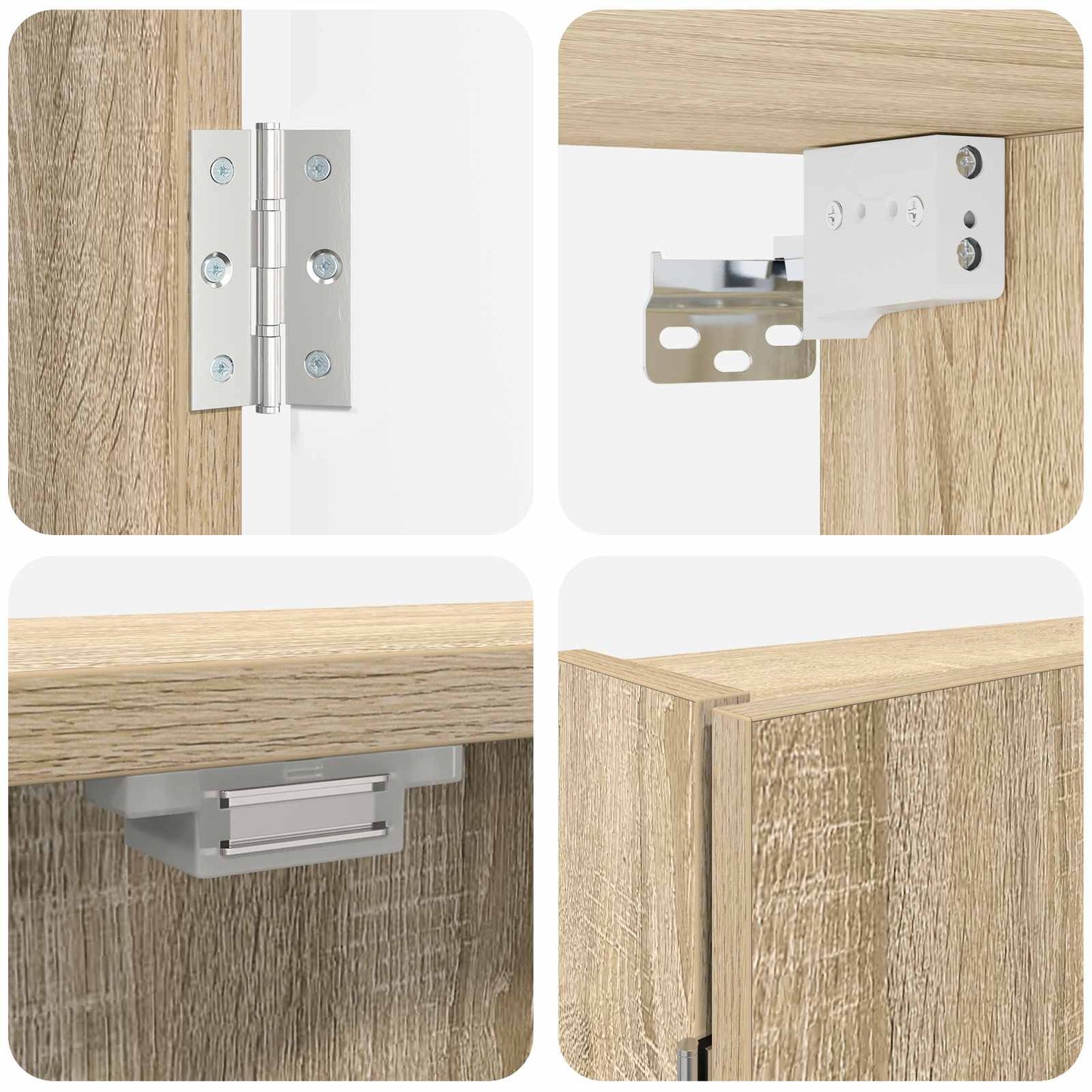 Dartbord Kabinet Sonoma Eiken 56 x 12 x 53,5 cm Bewerkt hout