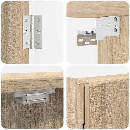 Dartbord Kabinet Sonoma Eiken 56 x 12 x 53,5 cm Bewerkt hout