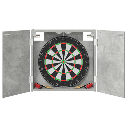 Dartbord Kabinet Betongrijs 56 x 12 x 53,5 cm Bewerkt hout
