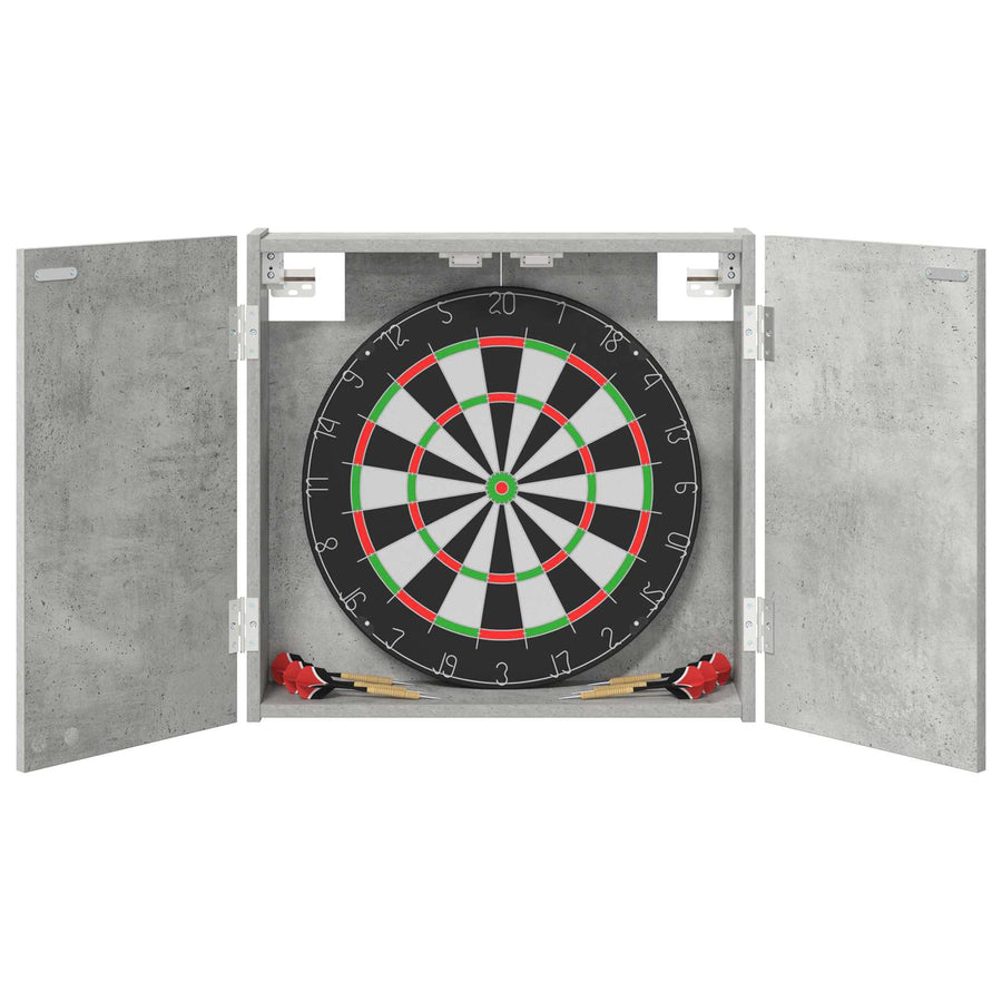 Dartbord Kabinet Betongrijs 56 x 12 x 53,5 cm Bewerkt hout