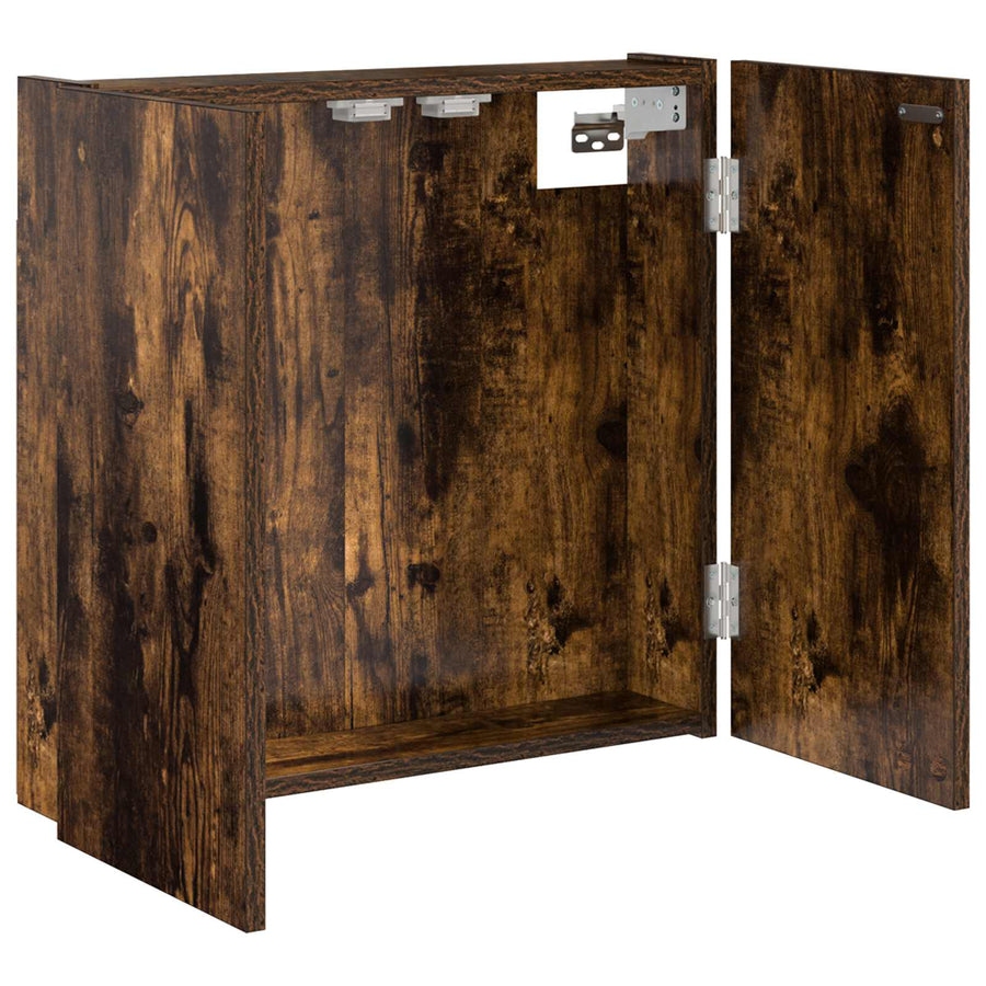 Dartbord Kabinet Gerookt eiken 56 x 12 x 53,5 cm Bewerkt hout