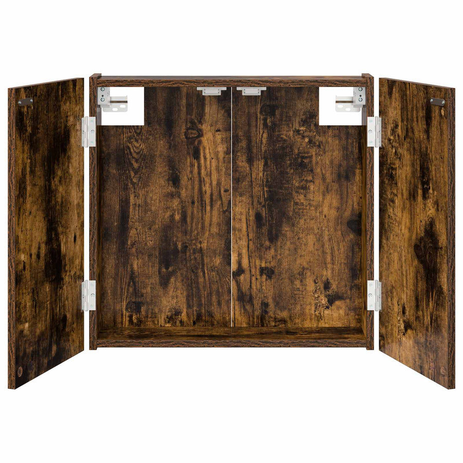 Dartbord Kabinet Gerookt eiken 56 x 12 x 53,5 cm Bewerkt hout