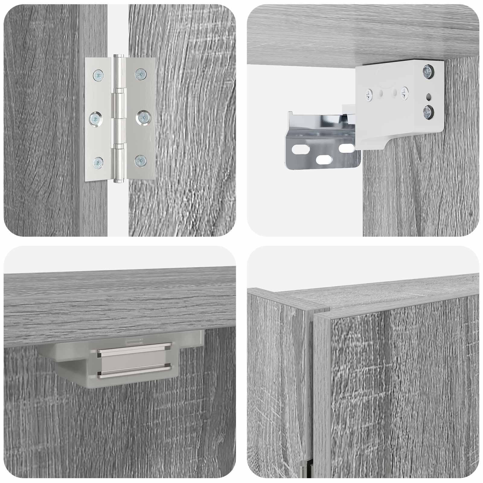 Dartbord Kabinet Grijs Sonoma 56 x 12 x 53,5 cm Bewerkt hout