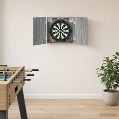 Dartbord Kabinet Grijs Sonoma 56 x 12 x 53,5 cm Bewerkt hout