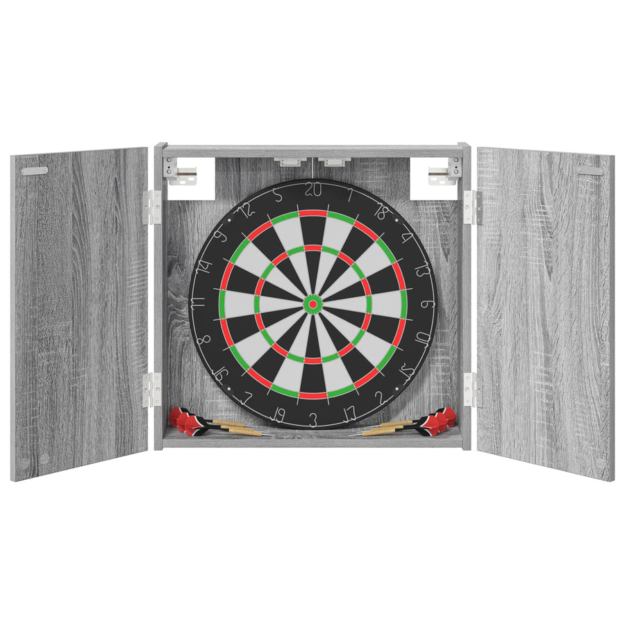 Dartbord Kabinet Grijs Sonoma 56 x 12 x 53,5 cm Bewerkt hout