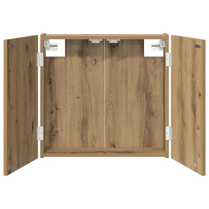 Dartbord Kabinet Artisanaal eiken 56 x 12 x 53,5 cm