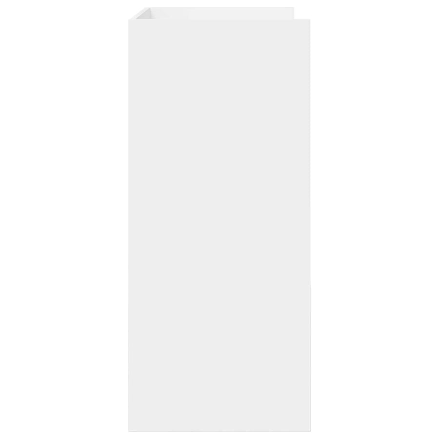 DJ Tafel Wit 102 x 45 x 102 cm Bewerkt hout