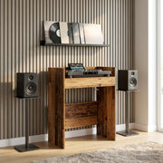 DJ Tafel 102x45x102 cm bewerkt hout oud hout