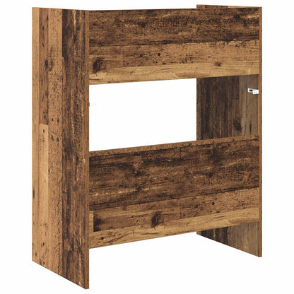 DJ Tafel Oud hout 102 x 45 x 102 cm Bewerkt hout