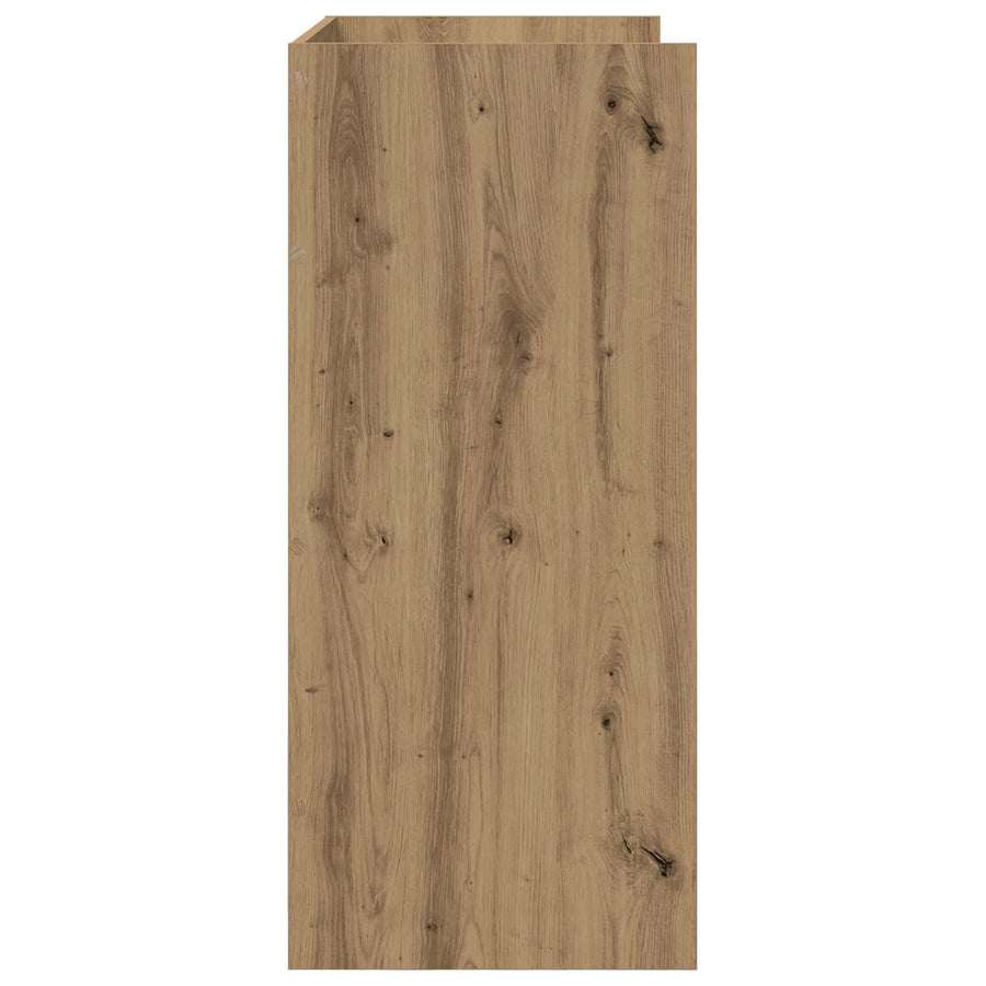 DJ Tafel Artisanaal eiken 102 x 45 x 102 cm Bewerkt hout