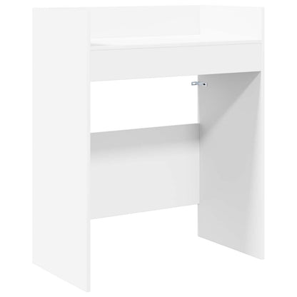 DJ Tafel Wit 82 x 45 x 102 cm Bewerkt hout