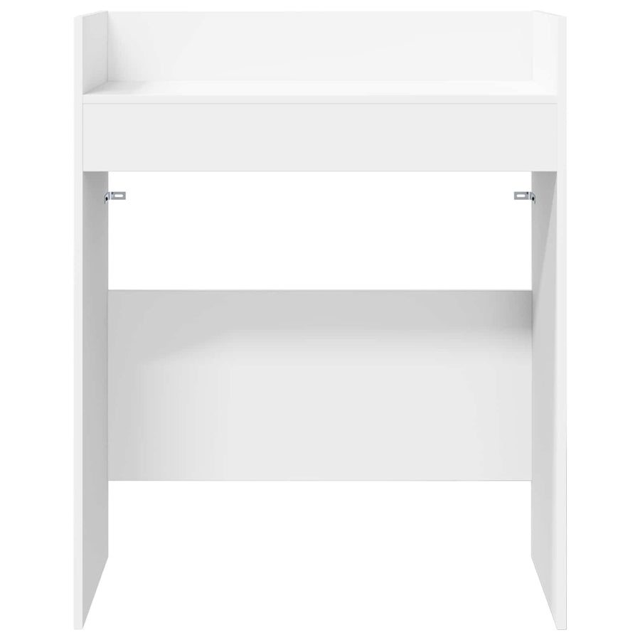 DJ Tafel Wit 82 x 45 x 102 cm Bewerkt hout