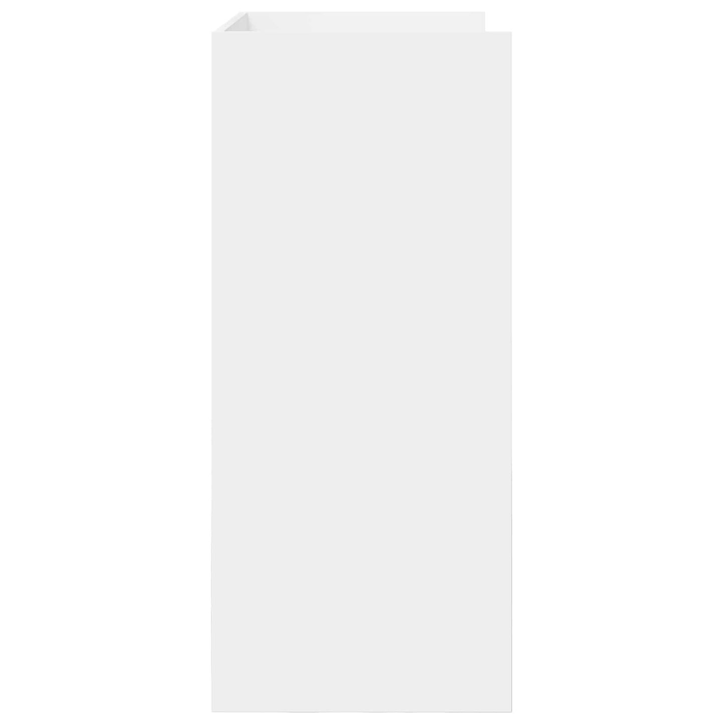 DJ Tafel Wit 82 x 45 x 102 cm Bewerkt hout
