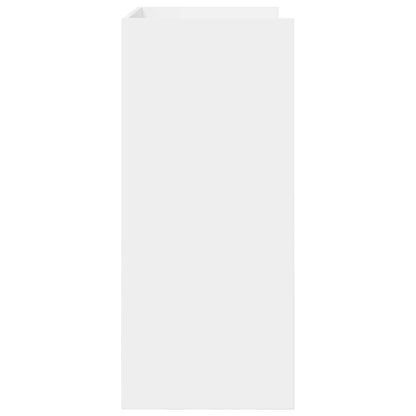 DJ Tafel Wit 82 x 45 x 102 cm Bewerkt hout