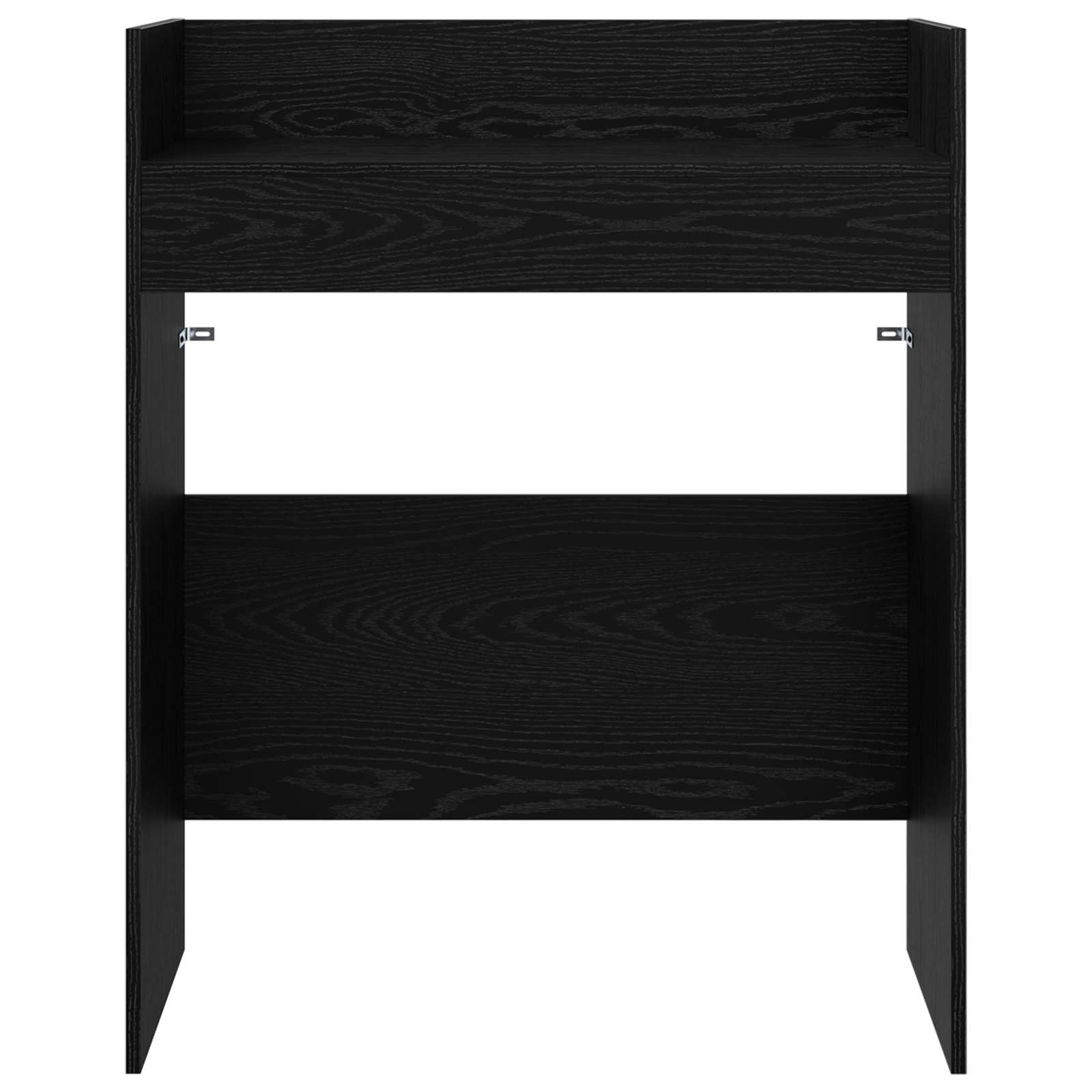 DJ Tafel Zwart eiken 82 x 45 x 102 cm Bewerkt hout