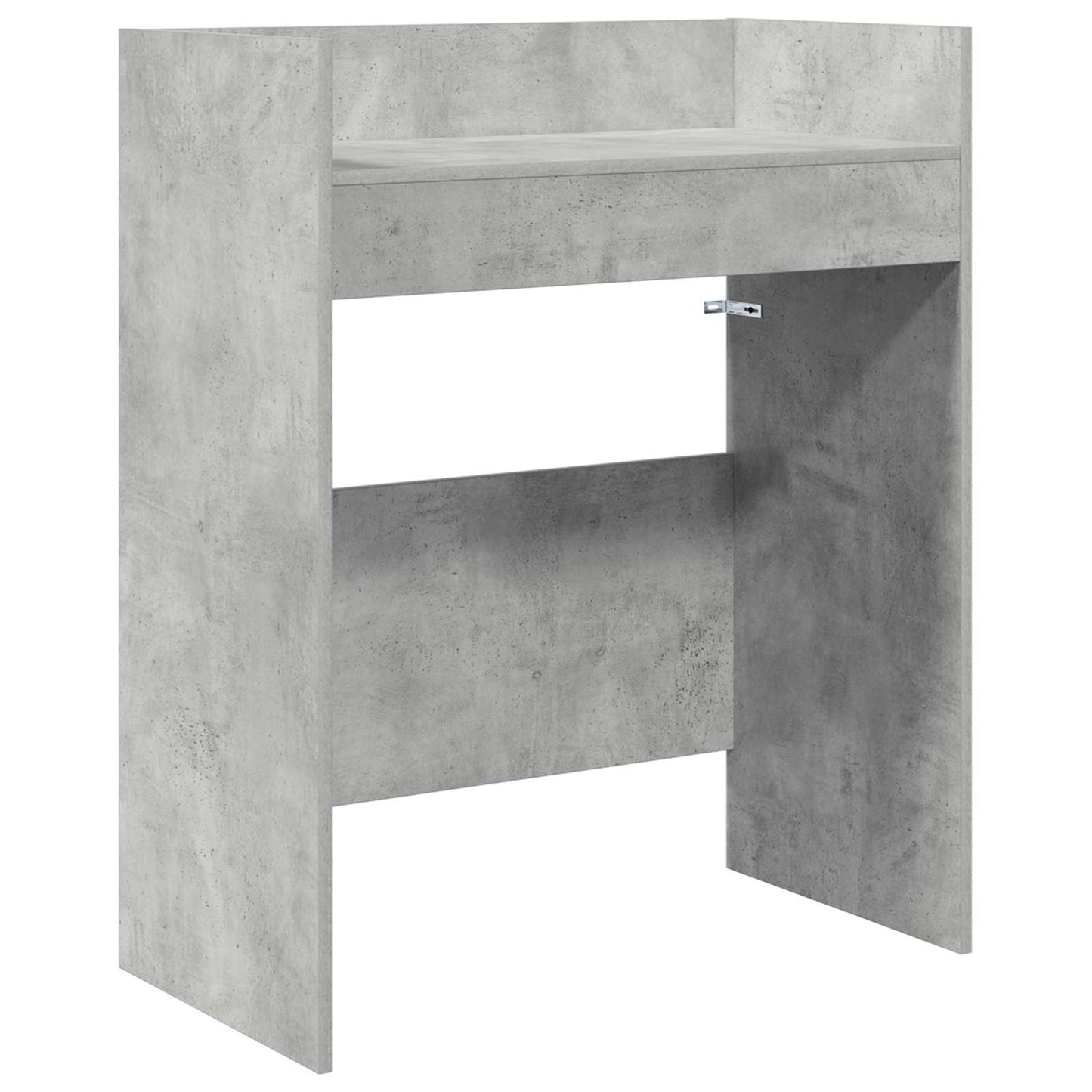 DJ Tafel Betongrijs 82 x 45 x 102 cm Bewerkt hout