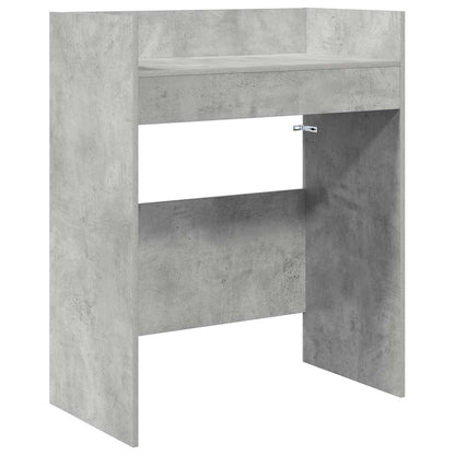 DJ Tafel Betongrijs 82 x 45 x 102 cm Bewerkt hout