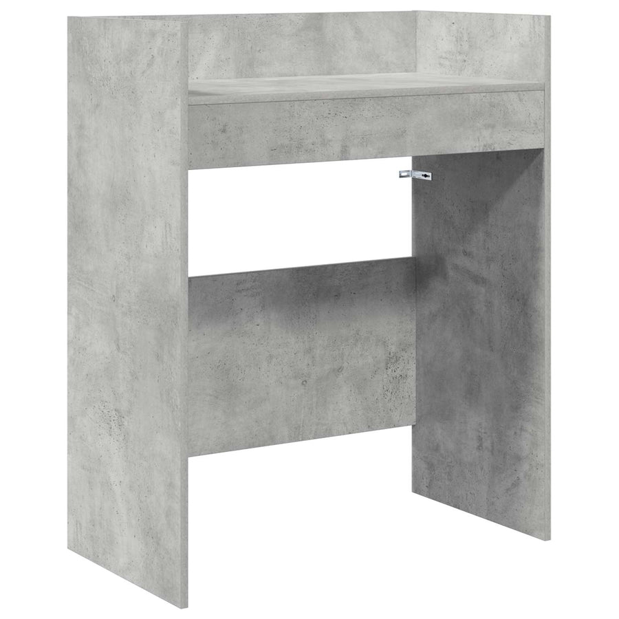 DJ Tafel Betongrijs 82 x 45 x 102 cm Bewerkt hout