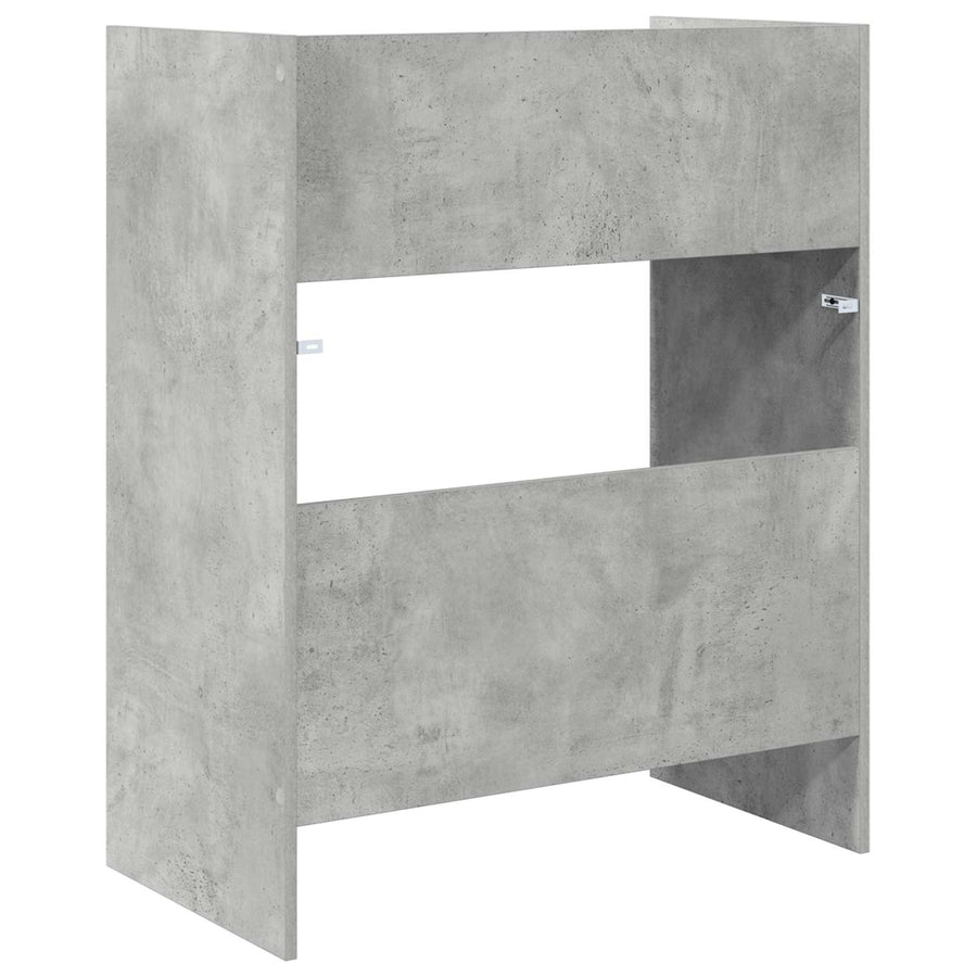 DJ Tafel Betongrijs 82 x 45 x 102 cm Bewerkt hout