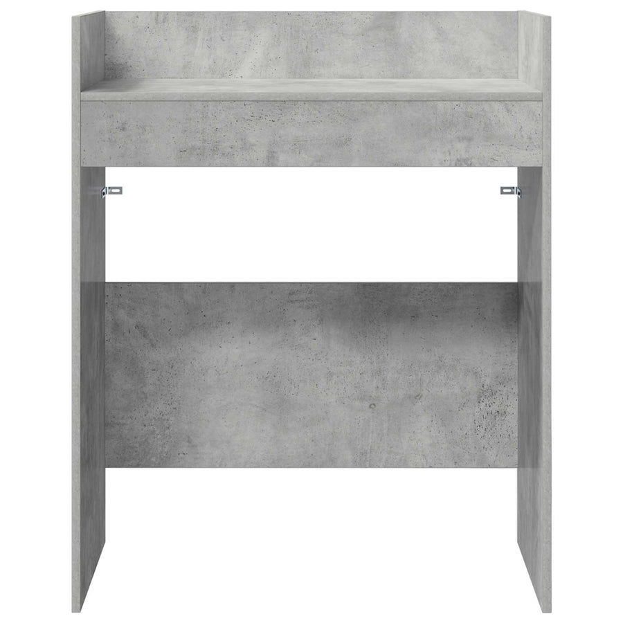 DJ Tafel Betongrijs 82 x 45 x 102 cm Bewerkt hout
